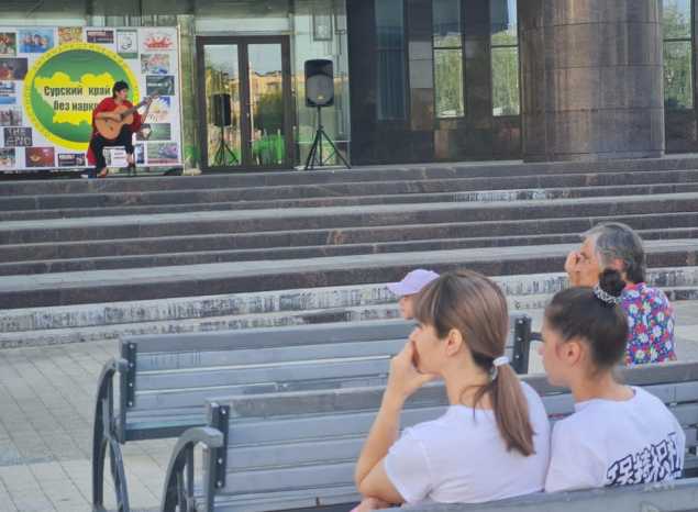 Людмила Лузгина выступила с программой на открытой площадке