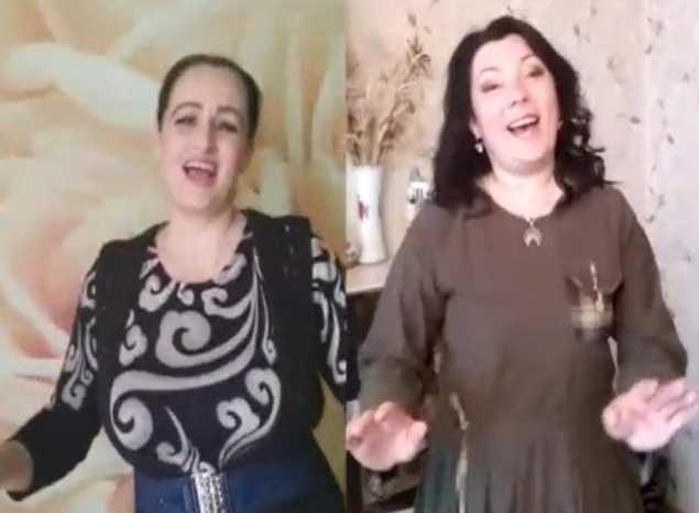 Солистки ансамбля «Злато-Серебро» исполнили песню «А вы, девушки, попляшите»