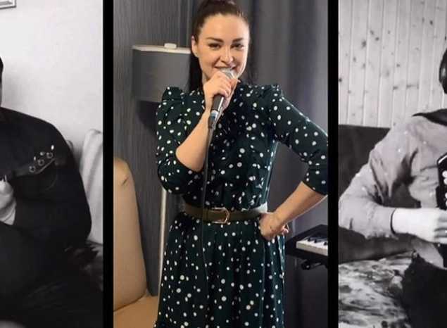 Марта Серебрякова и артисты ансамбля «Губернiя» исполнили песню «Валенки»