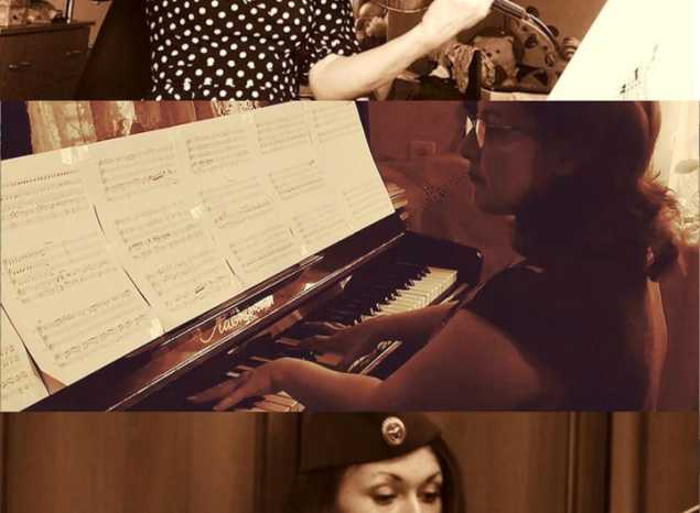 Артистки оркестра Губернаторской симфонической капеллы подготовили музыкальное попурри с мелодиями военных лет