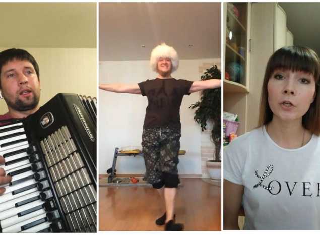 Артисты ансамбля песни и танца «Казачья застава» поделились фрагментами своих домашних репетиций!