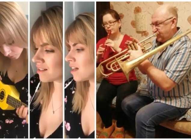 Артисты ансамбля «Экспресс-бэнд» продолжают домашние репетиции