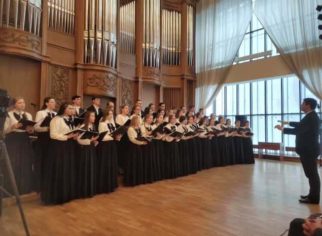 Отчетный концерт хорового отделения Пензенского музыкального колледжа им. А. А. Архангельского.состоялся в филармонии