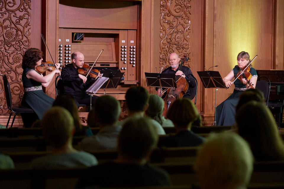 Состоялся сольный концерт струнного квартета «Премьера» Состоялся сольный концерт струнного квартета «Премьера»