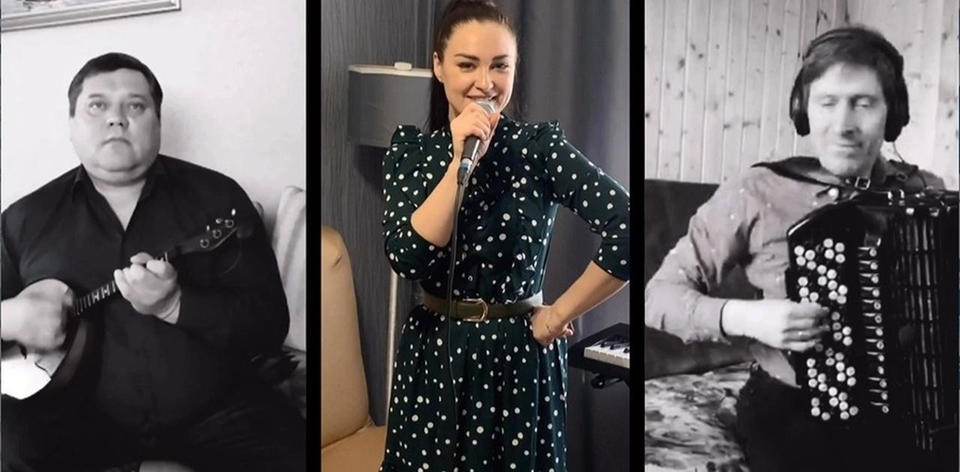 Марта Серебрякова и артисты ансамбля «Губернiя» исполнили песню «Валенки» Марта Серебрякова и артисты ансамбля «Губернiя» исполнили песню «Валенки»