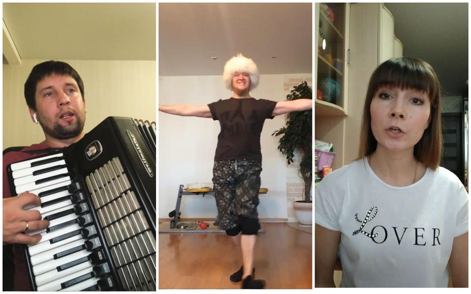 Артисты ансамбля песни и танца «Казачья застава» поделились фрагментами своих домашних репетиций! Артисты ансамбля песни и танца «Казачья застава» поделились фрагментами своих домашних репетиций!