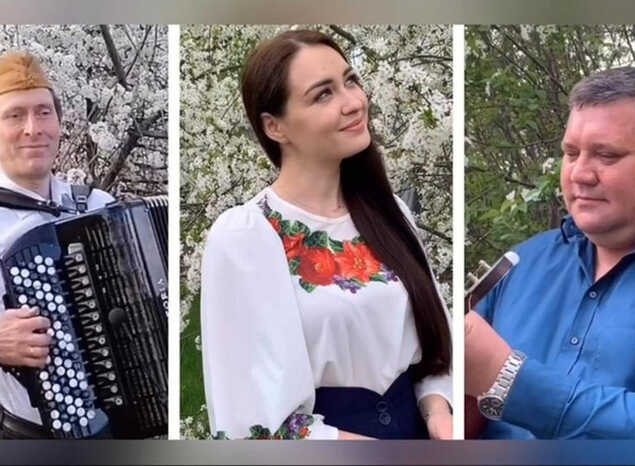Марта Серебрякова, Эдуард Пятунин и Виктор Венедиктов исполнили песню «Смуглянка»