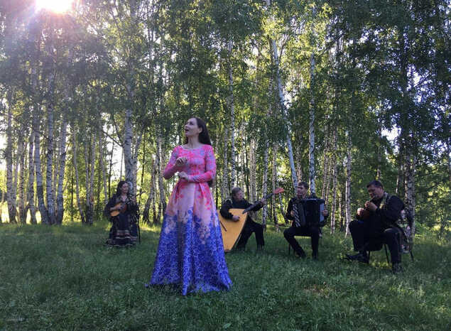 Марта Серебрякова и ансамбль «Губернiя» приняли участие в съёмках ГТРК «Пенза» к 49-му Всероссийскому Лермонтовскому празднику