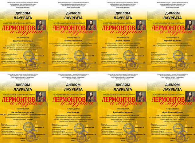 В «Пензаконцерте» подвели итоги VII Всероссийского онлайн-фестиваля «Лермонтов и музыка»