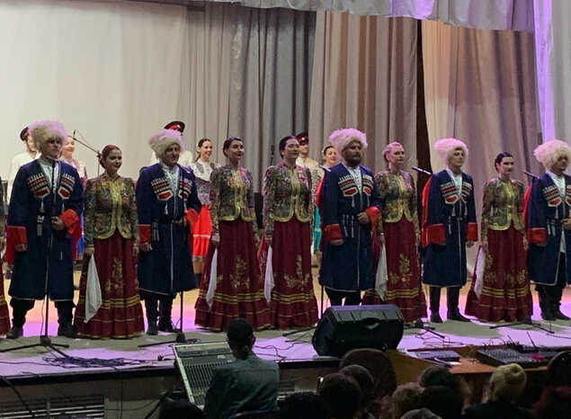 Ансамбль «Казачья застава» выступил в Русском Камешкире