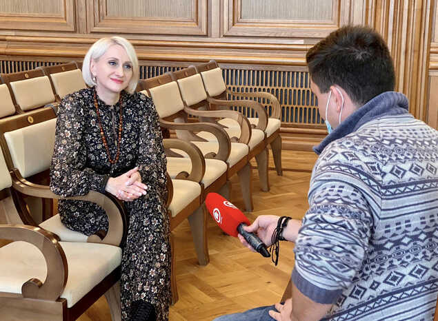 Любовь Сычёва приняла участие в съёмках сюжета ко Дню святых Веры, Надежды и Любови
