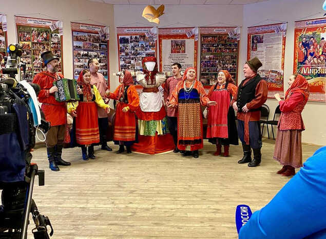 Ансамбль русской этнической музыки «Миряне» принял участие в съёмках программы о Масленице